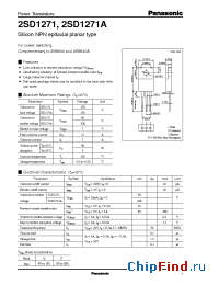 Datasheet 2SD1271 manufacturer Panasonic